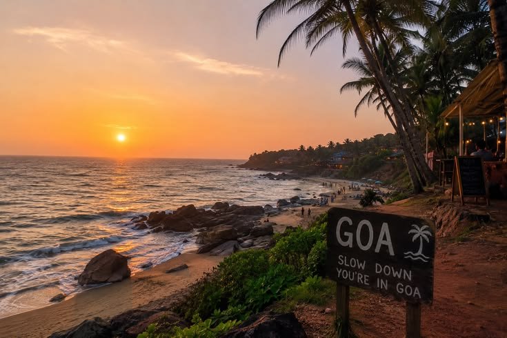 Goa tour packages from Delhi - beach and palm trees